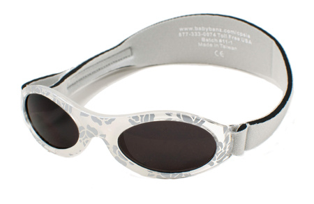 Okulary przeciwsłoneczne dzieci 0-2lat UV400 BANZ Silver Leaf