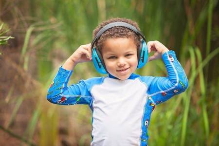 Słuchawki ochronne nauszniki dzieci od 3lat BANZ black